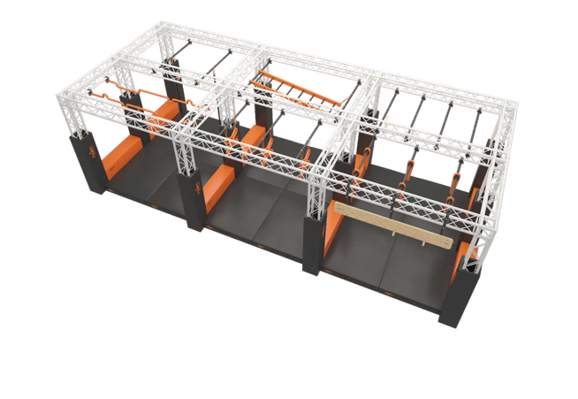 TACTICAL RACER 3-Track Double Package (7 Types of Products, 15 Sets of Obstacles)