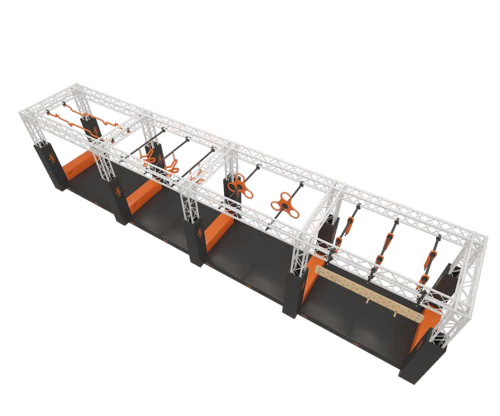 TACTICAL RACER 4-Track Package (5 Types of Products, 10 Sets of Obstacles)